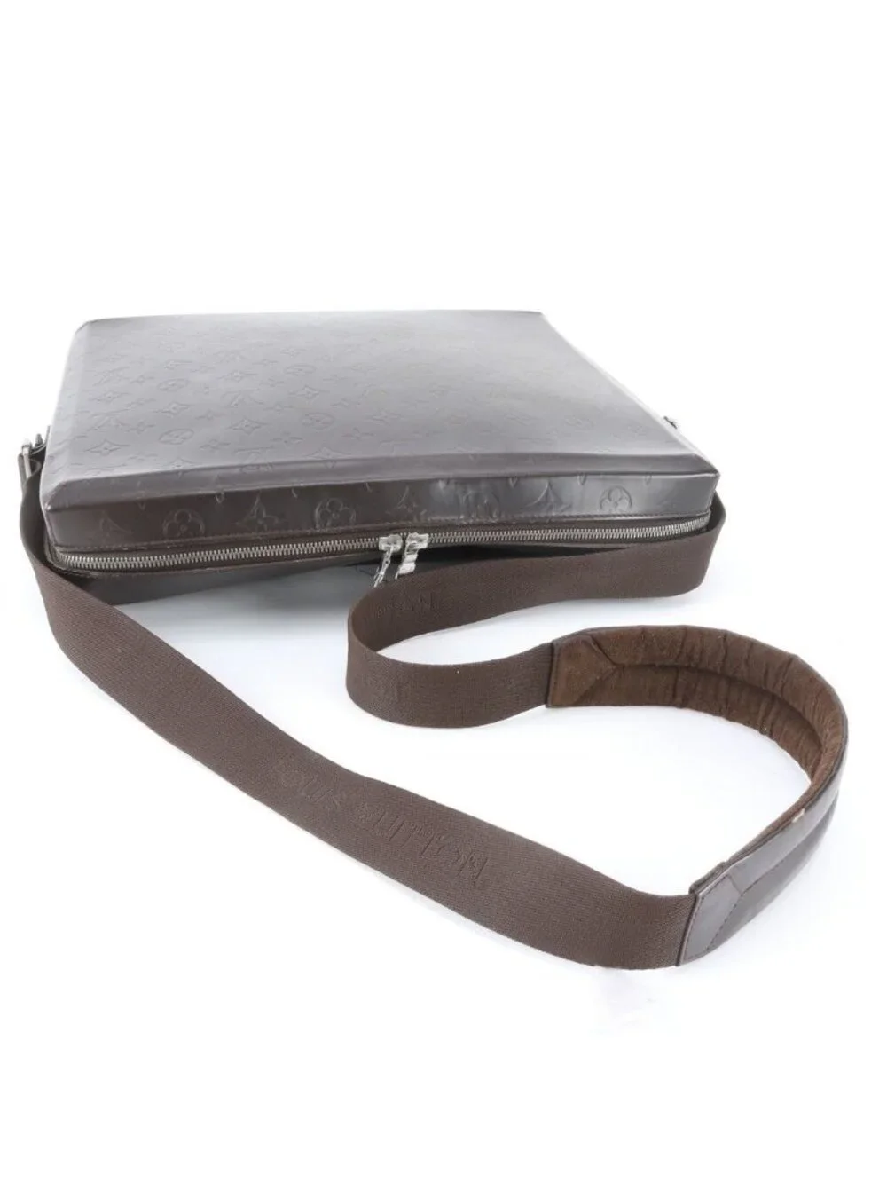 Louis Vuitton Monogram Glace Steve Leather Shoulder Bag Crossbody Business